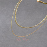 Collar en baño de oro 18k