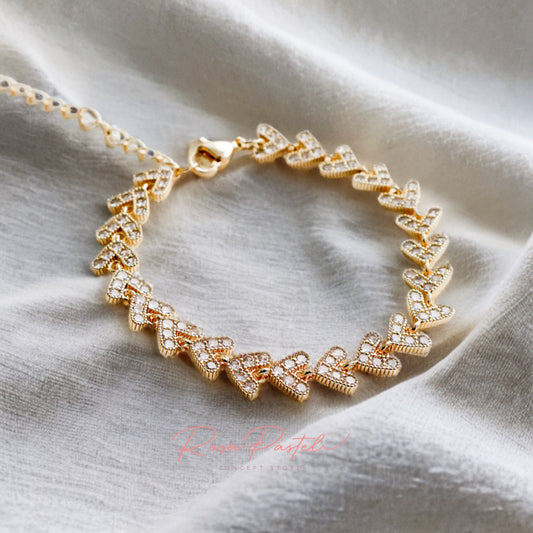 Pulsera en baño de oro 18k