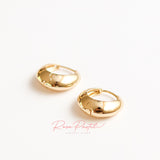 Aretes en baño de oro 18k