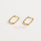 Aretes en baño de oro 18k