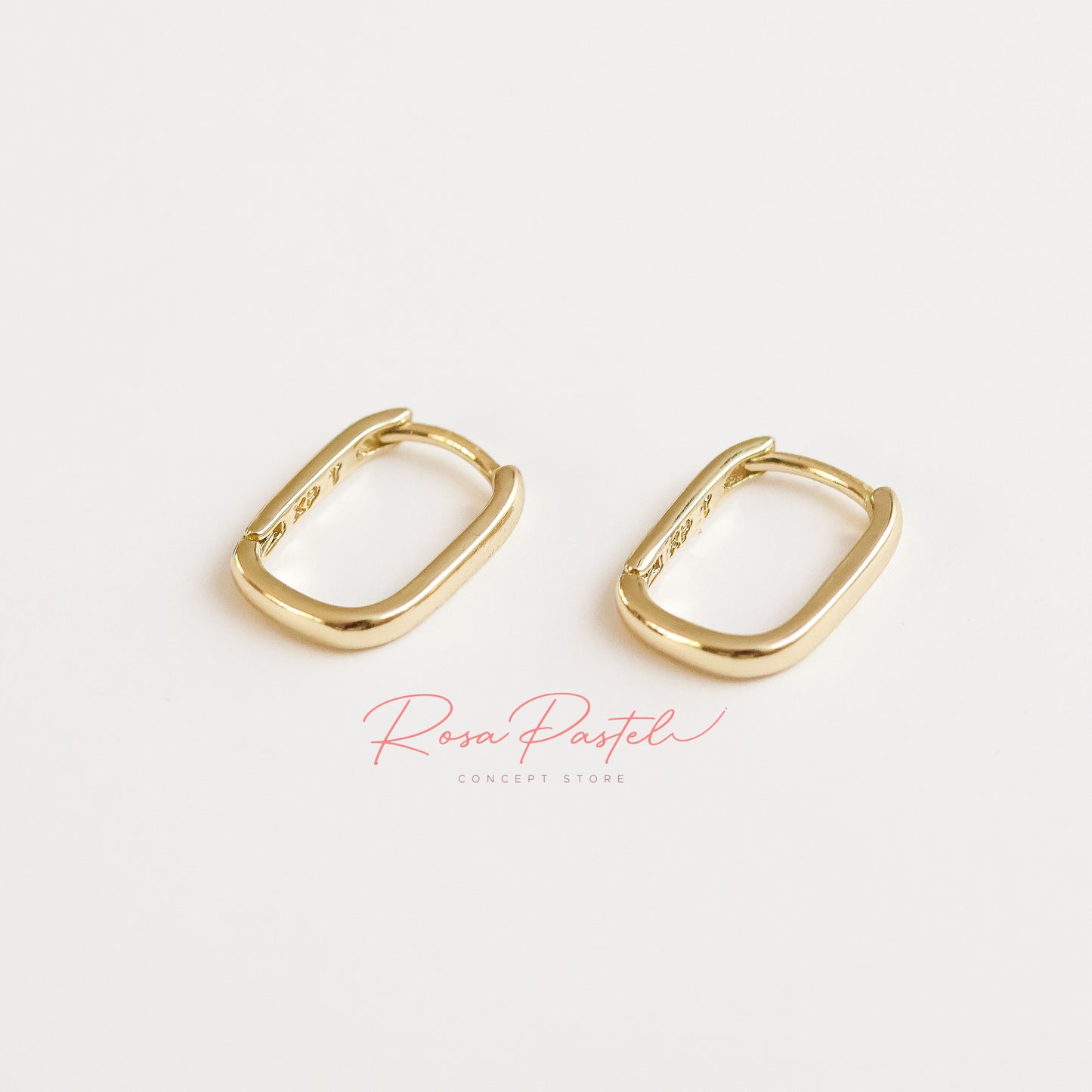Aretes en baño de oro 18k