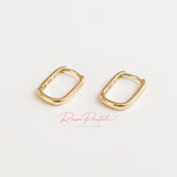 Aretes en baño de oro 18k