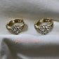 Aretes en baño de oro 18k
