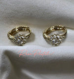 Aretes en baño de oro 18k