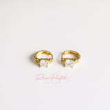 Aretes en baño de oro 18k