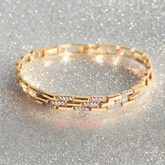 Pulsera en baño de oro 18K
