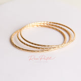 Pulseras baño de oro 18k
