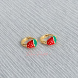 Aretes en baño de oro 18k