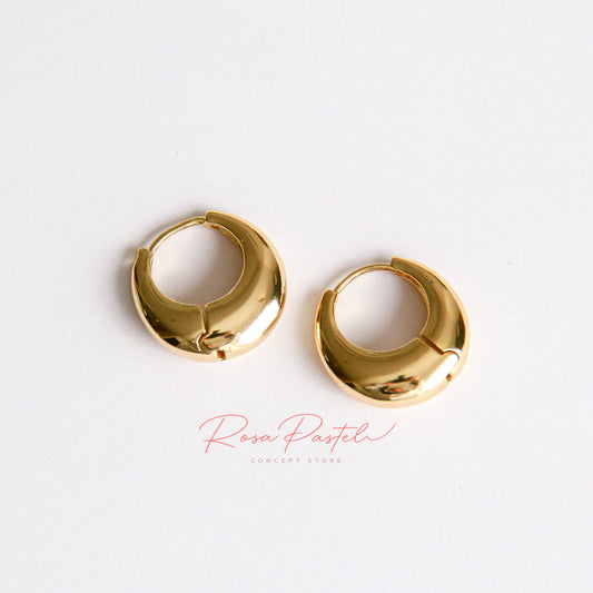Aretes en baño de oro 18k