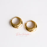 Aretes en baño de oro 18k