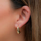 Aretes en baño de oro 18k