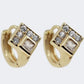 Arete en baño de oro 18k