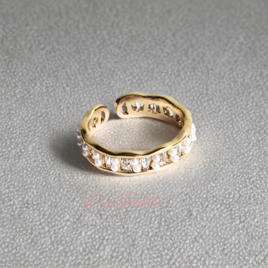 Anillo en baño de oro 18k