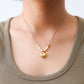 Collar acero en baño de oro 18 k