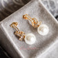 Arete en baño de oro 18k