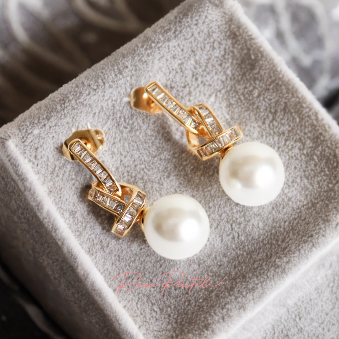 Arete en baño de oro 18k