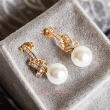 Arete en baño de oro 18k