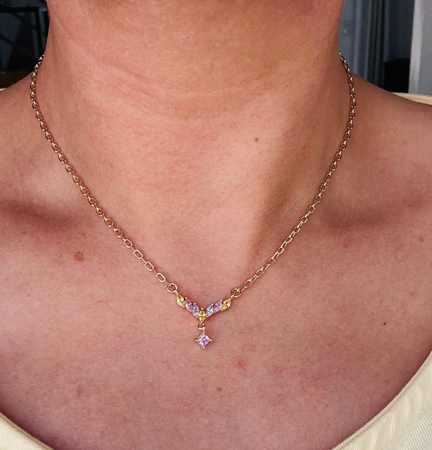 Collar en baño de oro 18k