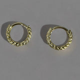 Aretes en baño de oro 18k