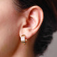 Arete en baño de oro 18k