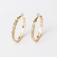 Arete en baño de oro 18k