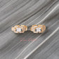 Arete en baño de oro 18k