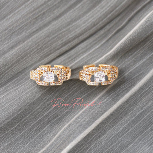 Arete en baño de oro 18k