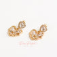 Aretes en baño de oro 18k