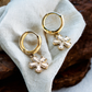 Arete en baño de oro 18 kilates