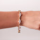 Pulsera  en baño de oro 18k