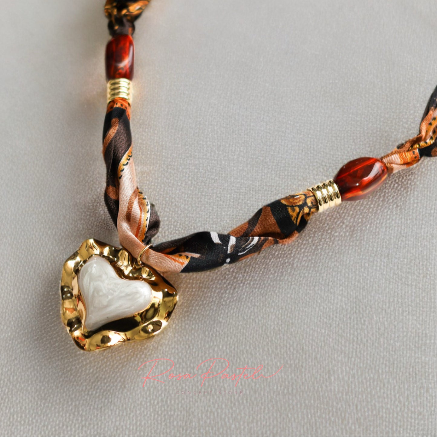 Collar acero en baño de oro 18 k