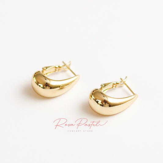 Aretes en baño de oro 18k