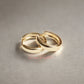Aretes en baño de oro 18k