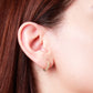 Arete en baño de oro 18k
