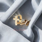 Arete en baño de oro 18k