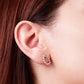 Arete en baño de oro 18k