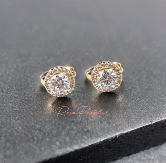 Arete en baño de oro 18k