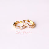 Arete en baño de oro 18k