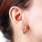 Arete en baño de oro 18k