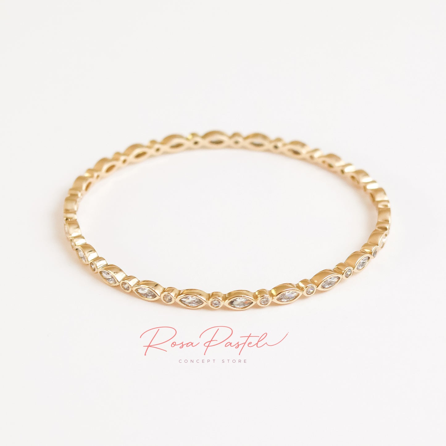 Pulsera en baño de oro 18k
