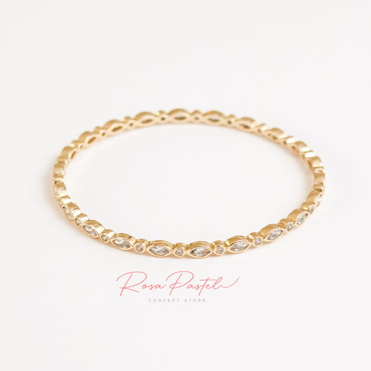 Pulsera en baño de oro 18k
