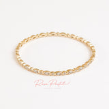 Pulsera en baño de oro 18k