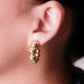 Aretes en baño de oro 18k