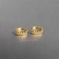 Arete en baño de oro 18K