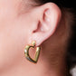 Aretes en baño de oro 18k