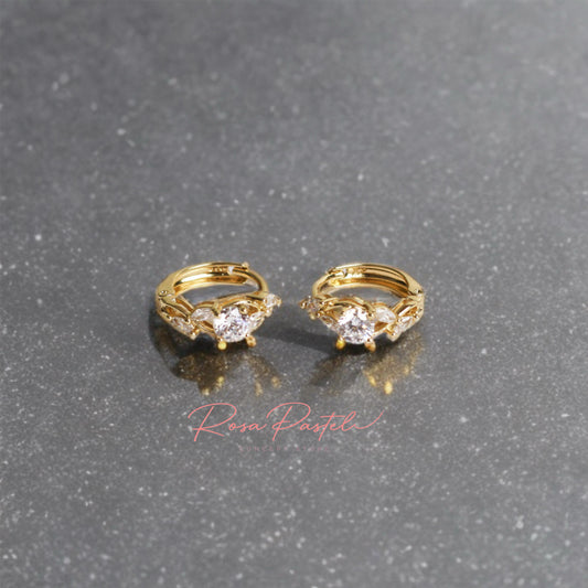 Arete en baño de oro 18K