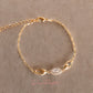 Pulsera en baño de oro 18k