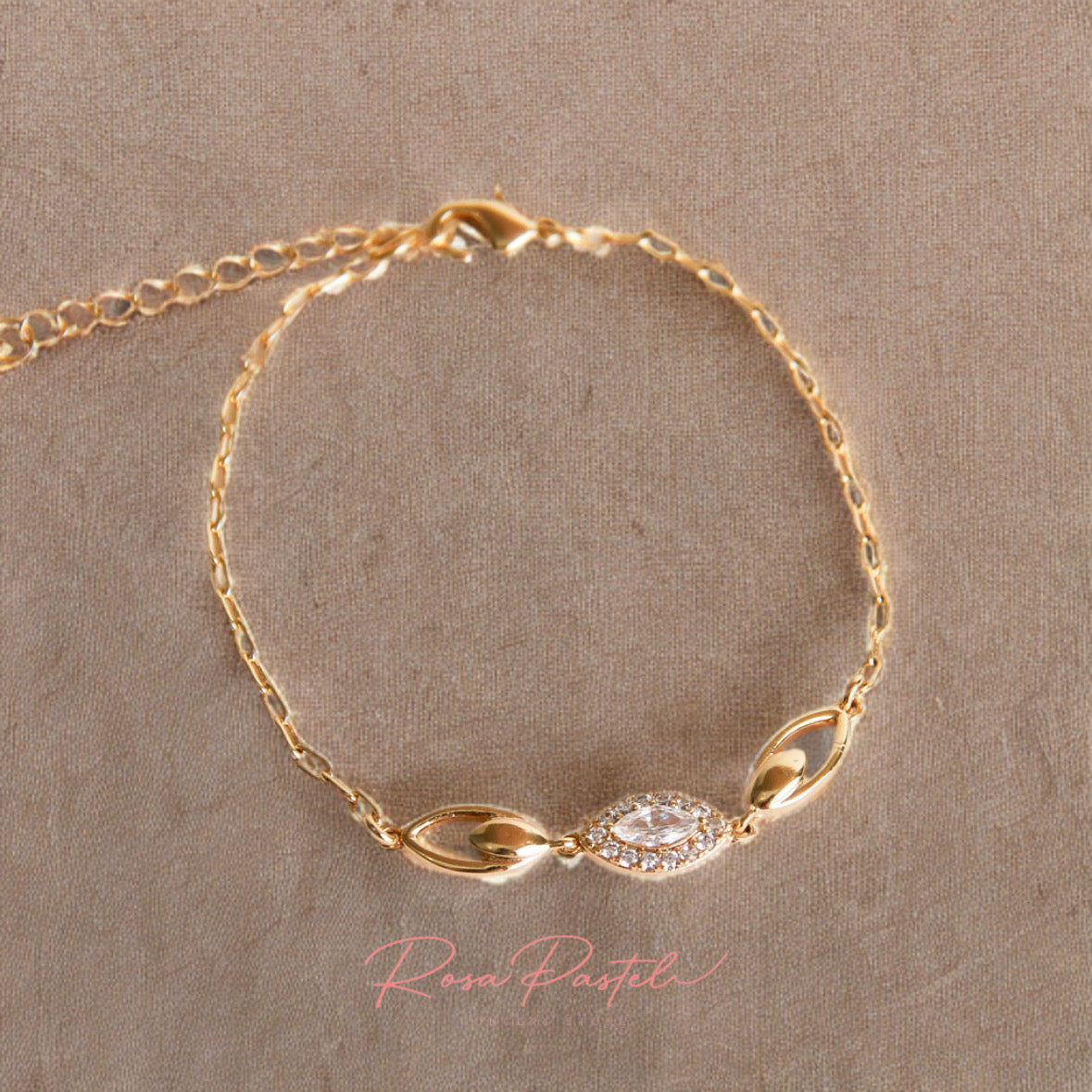 Pulsera en baño de oro 18k