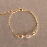 Pulsera en baño de oro 18k