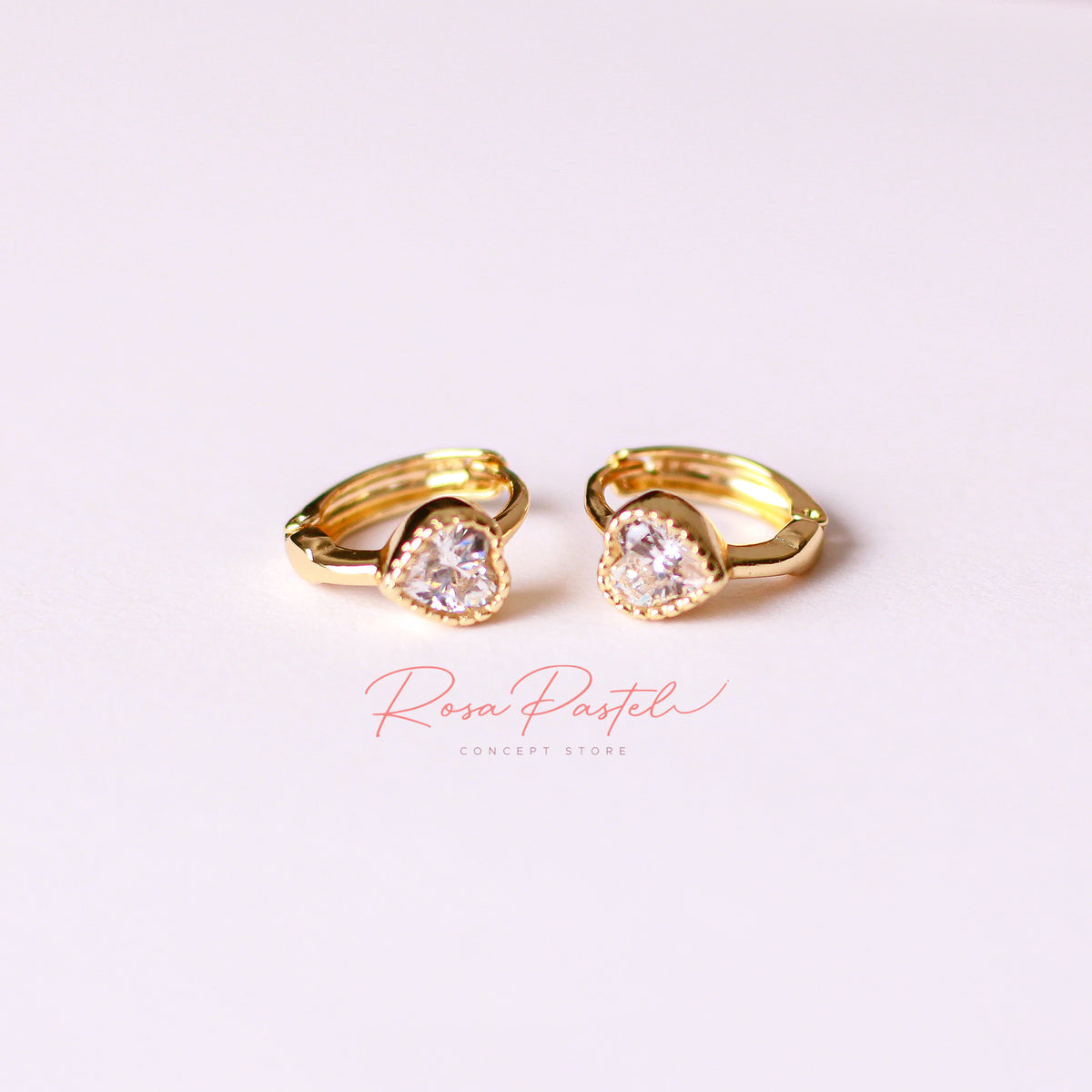 Arete en baño de oro 18k